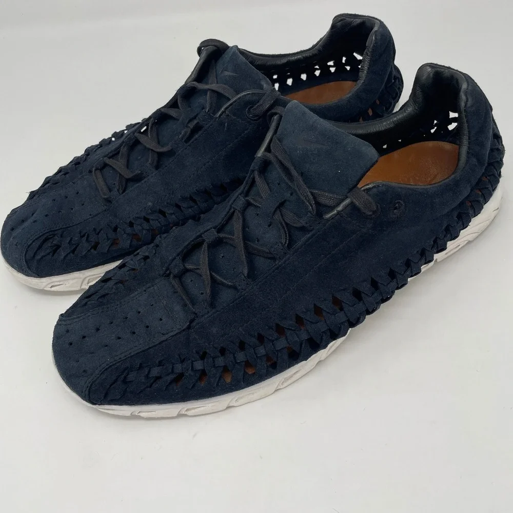 Nike Mayfly QS Woven Black Suede Breathable Lightweight Shoe Sneakers 621365-002